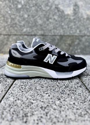 Шикарные кроссовки new balance 992 black чёрные серые 37-45 р