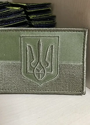 №2 шеврон флаг с гербом болото 5*7 см