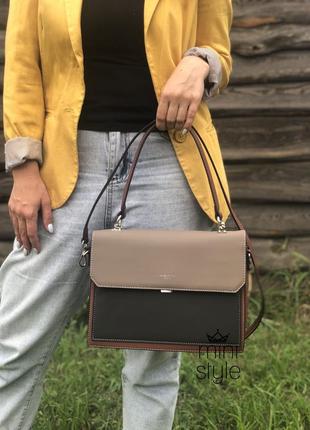 Сумка на довгій ручці cross-body сумочка трендова і стильна кроссбоди david jones7 фото