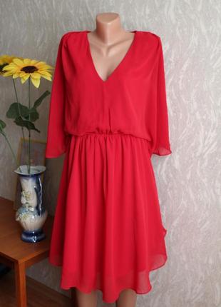 Червоне ошатне плаття для вагітних asos 12 розмір 402 фото