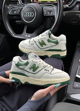 🔥жіночі кросівки new balance 550 green white summer7 фото