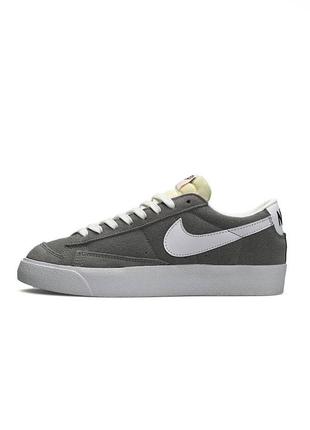 Кроссовки женские nike blazer low серые / кросівки жіночі найк блейзер низкие сірі кроссы1 фото