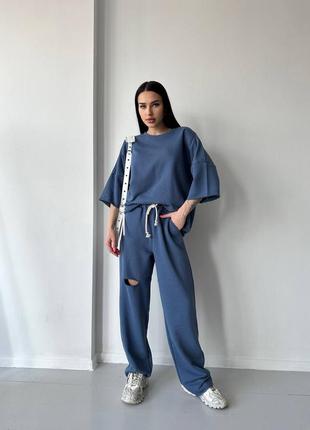 Костюм жіночий трикотажний оверсайз 44-50