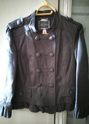 Кожаный женский пиджак lipsy