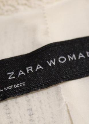 Молочный жакет букле зара zara м 38 размер zara3 фото