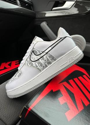 Nike air force 1 x dior white grey