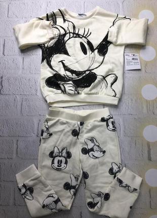 Детский костюм оригинал disney minnie mouse хлопок2 фото