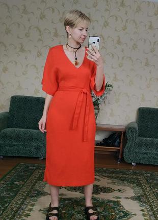 Платье морковного цвета от lindex5 фото