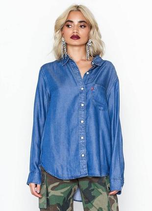 Рубашка лиоцел levis boyfriend fit р м2 фото