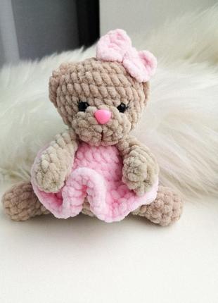 Мягкая игрушка мишка ручной работы амигуруми handmade amigurumi мышка1 фото