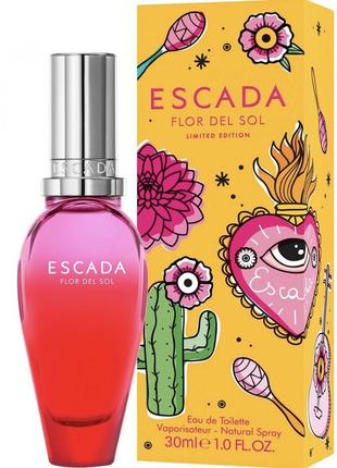 Escada flor del sol набор 30 ml + косметичка3 фото