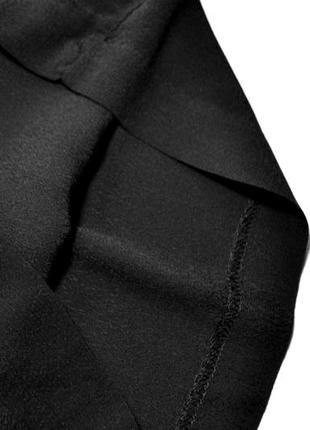 Стильный черный комбинезон с вышивкой кюлоты вискоза6 фото