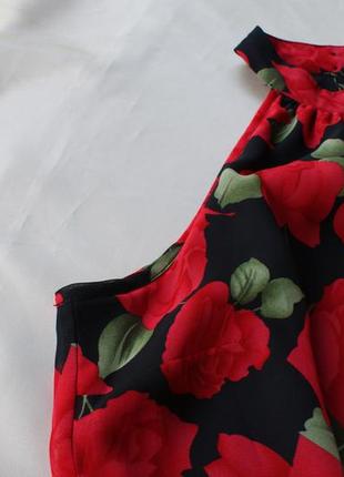 Блузочка цветочный принт с баской2 фото