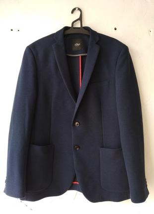 Мужской темно синий пиджак от s. oliver  размер 50-52
