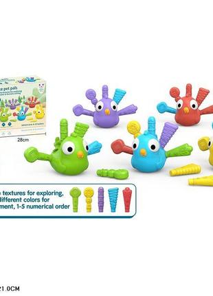 Гра "милі пташки" арт. bb2004  сортер, логіка, дрібна моторика, короб. 28*9, 5*21см