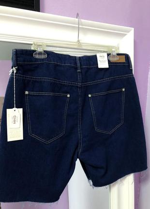 Стильные джинсовые шорты обрезаные модель бойфренд манго4 фото