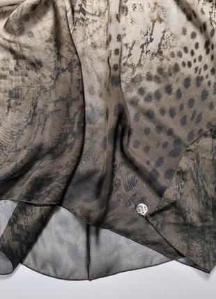 Шелковый палантин шарф trussardi италия /1380/5 фото