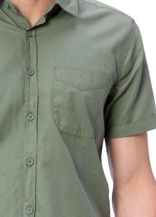 Мужская рубашка lc waikiki / лс вайкики цвета хаки3 фото