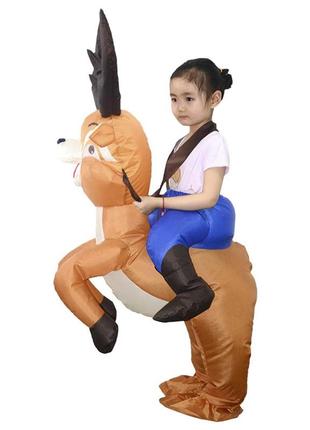 Надувной костюм детский всадник на олене4 фото