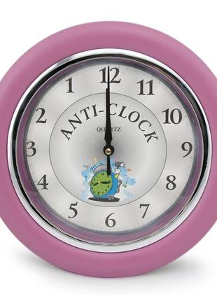 Годинник йде у зворотний бік anti-clock (рожевий)1 фото