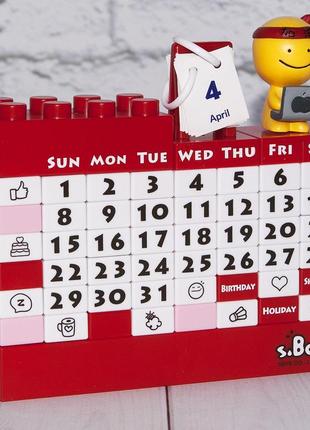 Календарь конструктор (красный) 41115-1