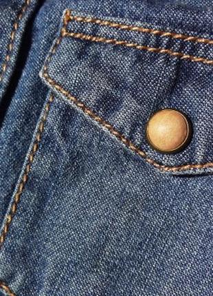 Zara. джинсовая рубашка на баечке. 18-24 месяца.6 фото