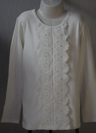 Ошатний джемпер з подвійною лінією мережива