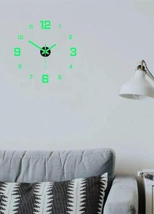 Настенные светящиеся часы с 3d эффектом2 фото