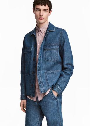 Джинсовая куртка h&m из льняного денима !