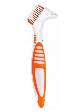 Щетка для чистки зубных протезов lesko 29587 orange
