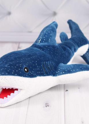 Мягкая игрушка акула брюс 01/3,  35 см, игрушка подушка для детей и взрослых, трендовая игрушка акула3 фото