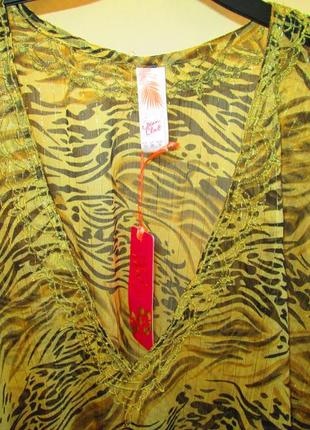 Красивая воздушная блуза туника ocean club размер 103 фото