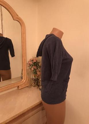 Кофта з капюшоном marks & spencer,светер спортивний короткий рукав котон3 фото