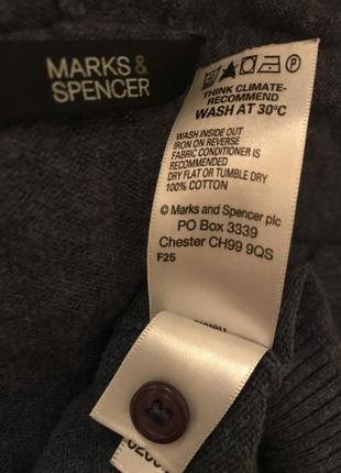 Кофта з капюшоном marks & spencer,светер спортивний короткий рукав котон6 фото