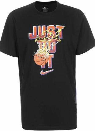 Мужская баскетбольная футболка nike dri-fit just do it размер l/м