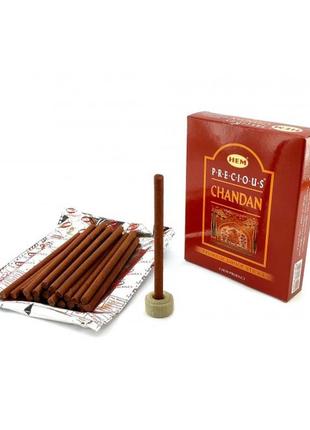 Precious chandan dhoop (драгоценный сандал) (нем )безосновные благовония 60 г. mrp