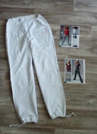 Белые спорт. штаны на высокую, с высоеой посадкой l1 фото