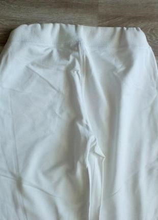 Белые спорт. штаны на высокую, с высоеой посадкой l9 фото
