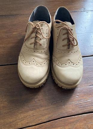 Кожаные оксфорды