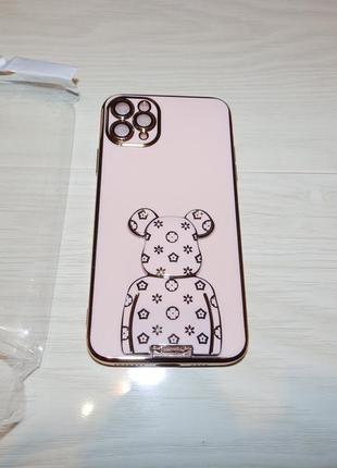 Чохол із ведмедем bearbrick louis vuitton підставкою для apple iphone 11 pro max4 фото