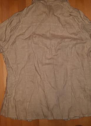 Льняная рубашка блуза от tfj! p.-48 итал2 фото