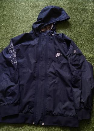 Nike casual sport куртка спортивна темно-синя бомбер