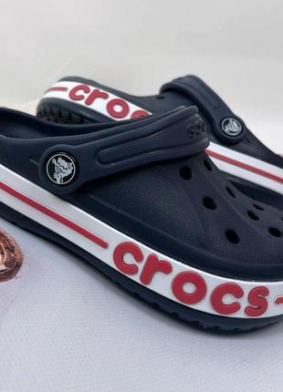 Детские кроксы сабо crocs bayaband kids original navy1 фото