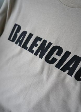 Футболка с логотипом balenciaga футболка оверсайз3 фото