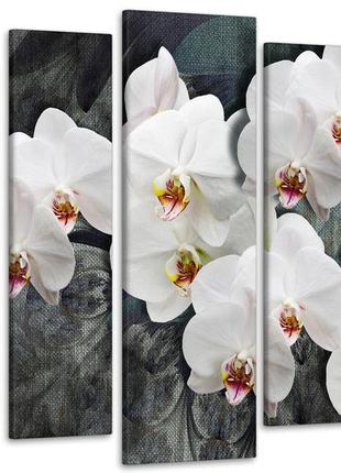 Модульна картина у вітальню / спальню орхідея art-423_5 ( 80х118см )