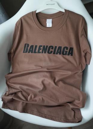 Футболка з логотипом balenciaga футболка оверсайз