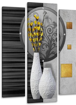 Модульная картина из 5 частей в гостиную спальню цветы абстракция art-197_5 melmil1 фото