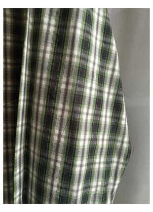 Рубашка мужская в клетку с длинным рукавом, небольшой размер, тонкая, легкая, нюанс - небольшой брак по ткани см. фото4 фото