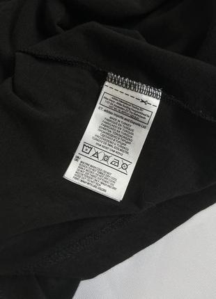 Adidas черная оригинальная базовая оверсайз футболка с лого и лампасами.7 фото