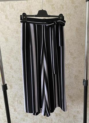 Новые полосатые брюки кюлоты тсм tchibo нитевичка3 фото